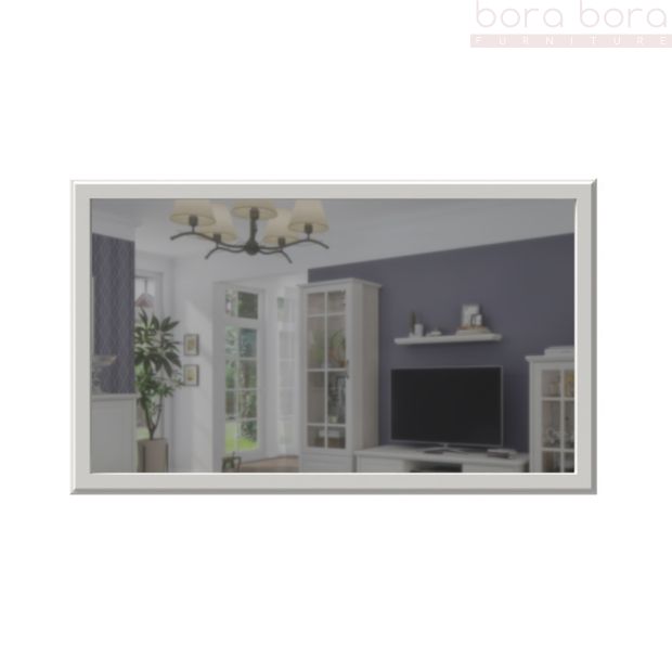 Mirror in Ivory & Polar Pine 