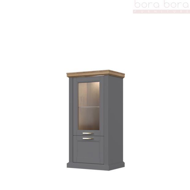 Display Cabinet in Graphite or White