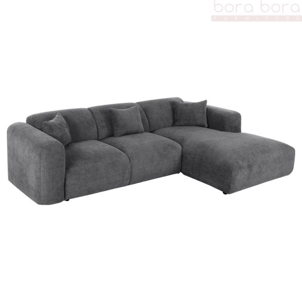 Large Corner Sofa, Anthracite