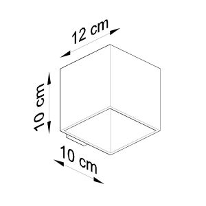Стенна лампа QUAD 1 бяла