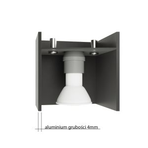 Стенна лампа LORETO сива