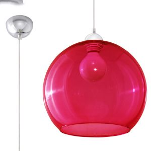 Висяща лампа BALL червена