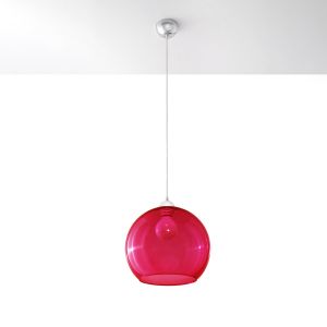 Висяща лампа BALL червена