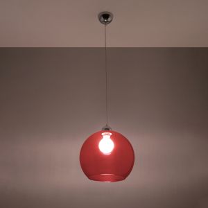 Висяща лампа BALL червена