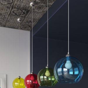 Висяща лампа BALL червена