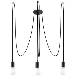 Полилей EDISON 3 черен