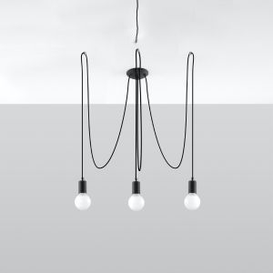 Полилей EDISON 3 черен