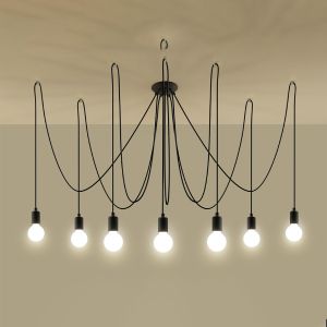Полилей EDISON 7 черен