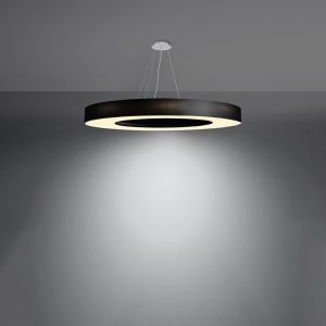 Полилей SATURNO SLIM 90 черен