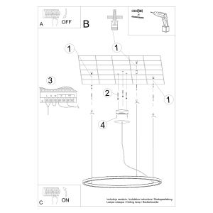 Полилей RISA 80 черен LED 3000K