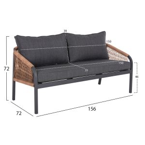 Sofa, two chairs and a table № 030809