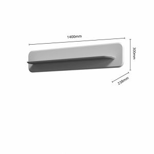 Wall Shelf White Matt