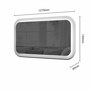Wall Mirror White Matt