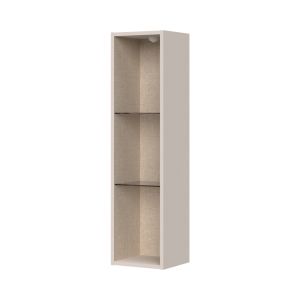 Wall Cabinet with Glass Door in Cashmere