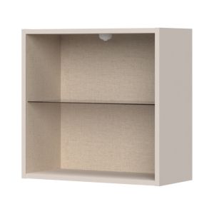 Wall Cabinet with Glass Door in Cashmere