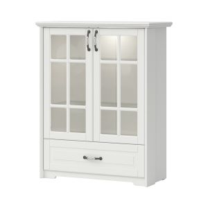 Display Cabinet in Ivory & Polar Pine 