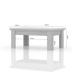 Coffee Table in Ivory
