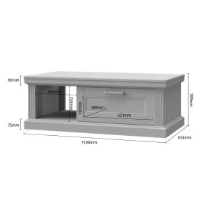 Coffee Table in Graphite or White