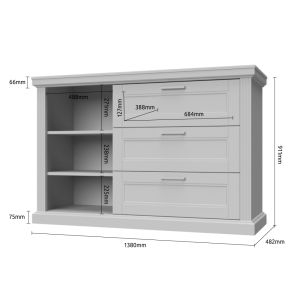 Dresser, Graphite or Matt White