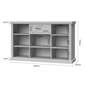 Dining Room Cabinet in Graphite or Matt White