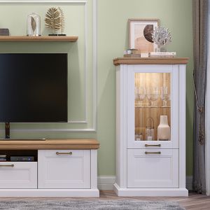 Display Cabinet in Graphite or White