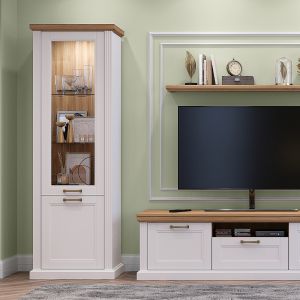 Display Cabinet in Graphite or White