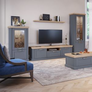 Display Cabinet in Graphite or White