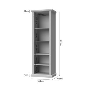Display Cabinet in Graphite or White