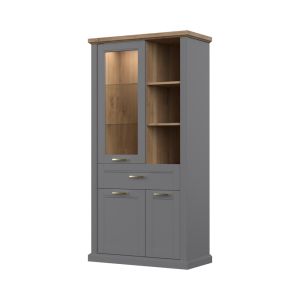 Display Cabinet in Graphite or White
