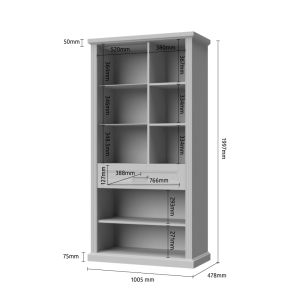 Display Cabinet in Graphite or White