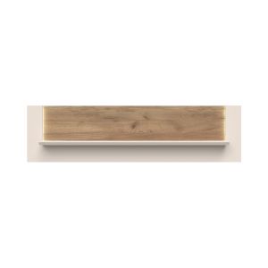 Stylish Wall Shelf in Cashmere & Tobacco Oak