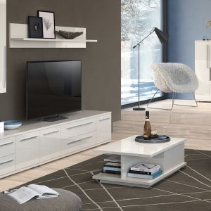 Modern Coffee Table in Beige or White