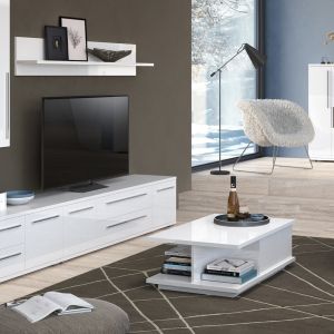 Modern Coffee Table in Beige or White