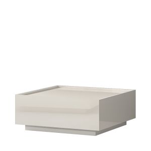 Modern Square Coffee Table in Beige or White
