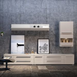 Modern Wall Cabinet in Beige or White