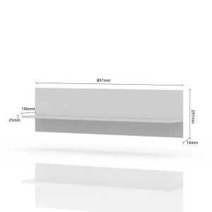 Modern Wall Shelf in Beige or White