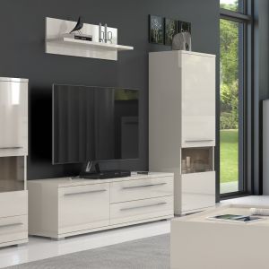 Modern Display Cabinet in Beige or White