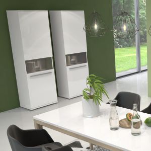 Modern Display Cabinet in Beige or White