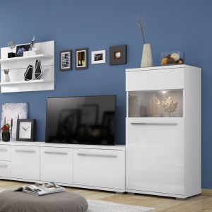 Modern Display Cabinet in Beige or White
