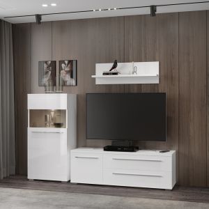 Modern TV Unit in Beige or White