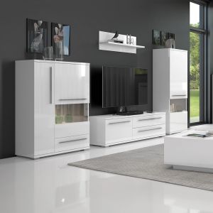 Modern TV Unit in Beige or White