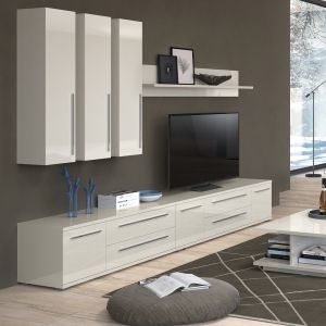 Modern TV Unit in Beige or White