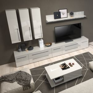 Modern TV Unit in Beige or White