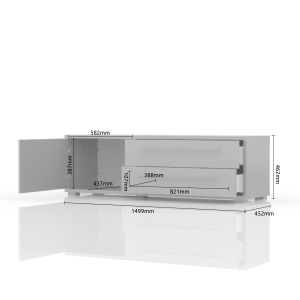 Modern TV Unit in Beige or White