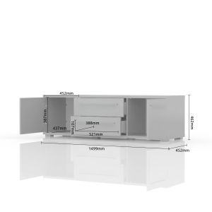 Modern TV Unit in Beige or White
