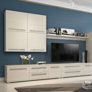 Modern TV Unit in Beige or White