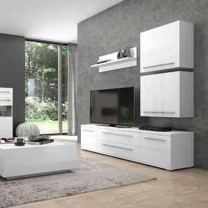 Modern TV Unit in Beige or White