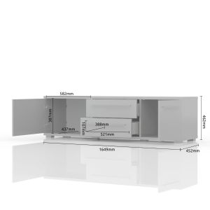 Modern TV Unit in Beige or White