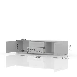 Modern TV Unit in Beige or White