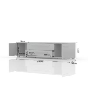 Modern TV Unit in Beige or White